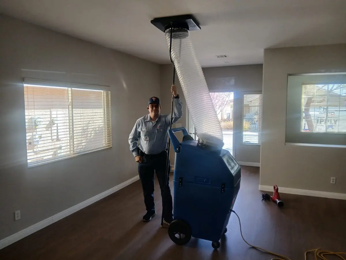 Professional Dryer Vent Cleaning work inside a Borger home